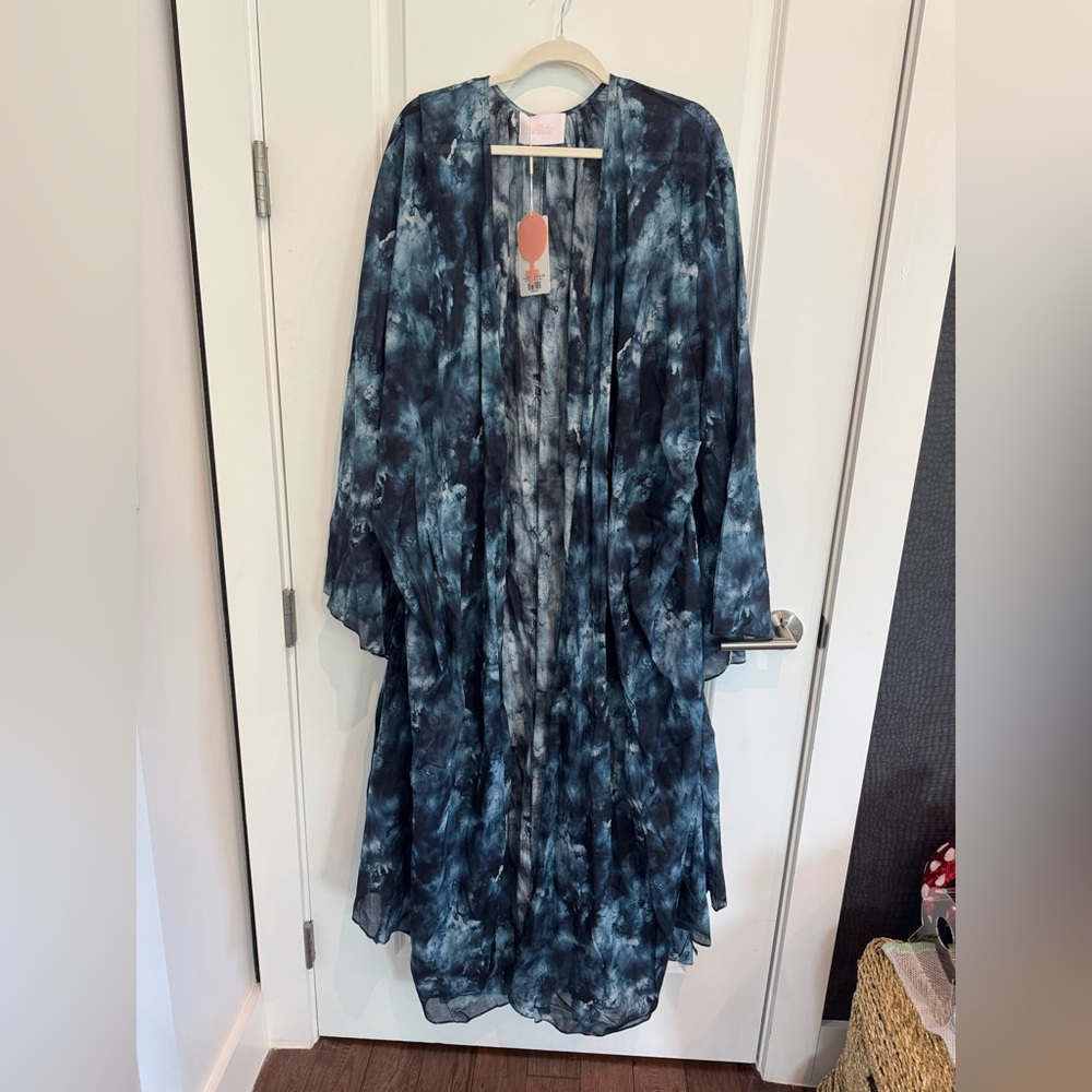 Selkie Blue Tie-Dye Robe